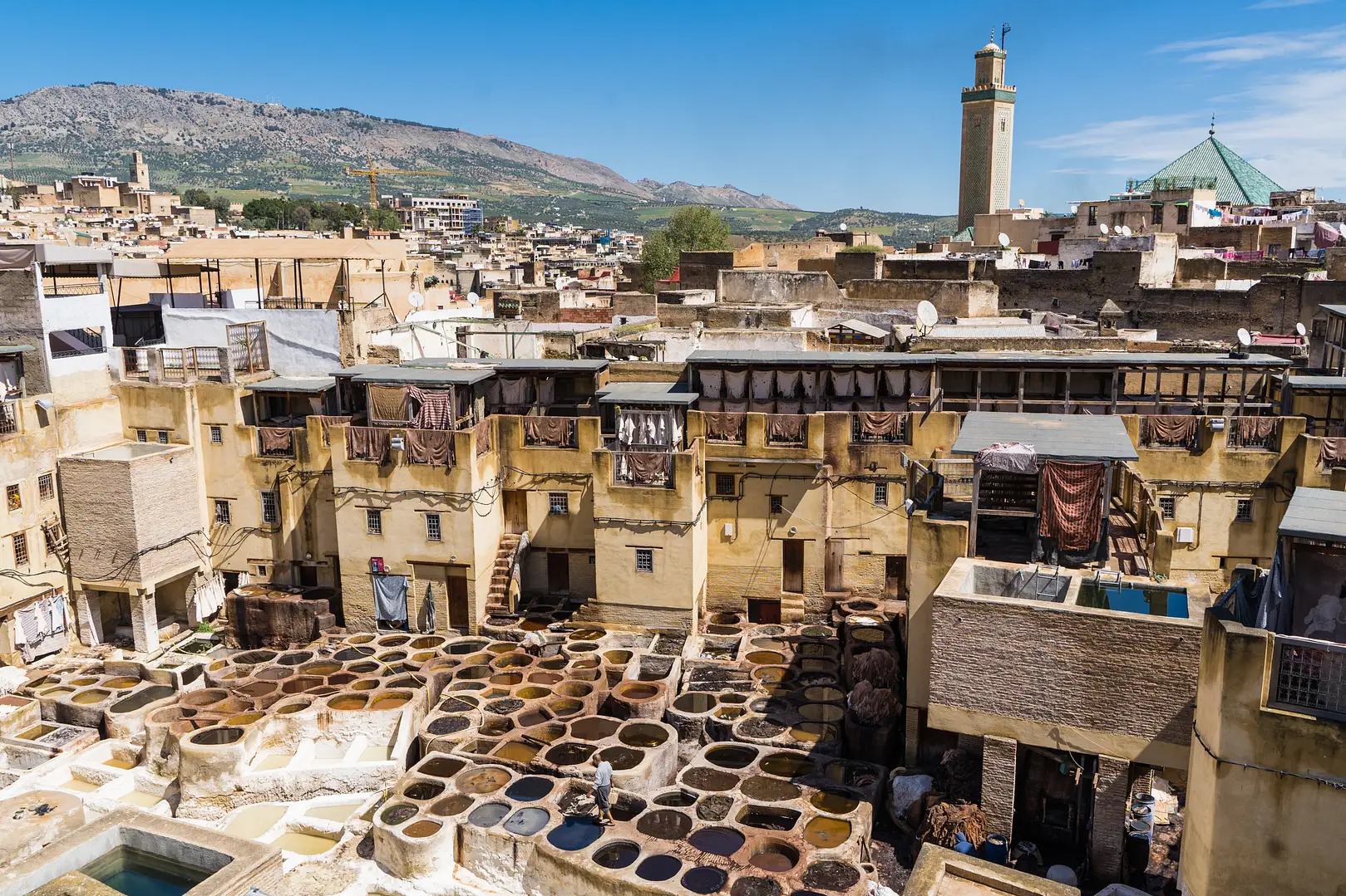 Historic gates and streets of Fes