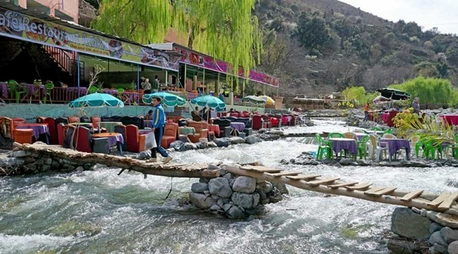Ourika green valley and river