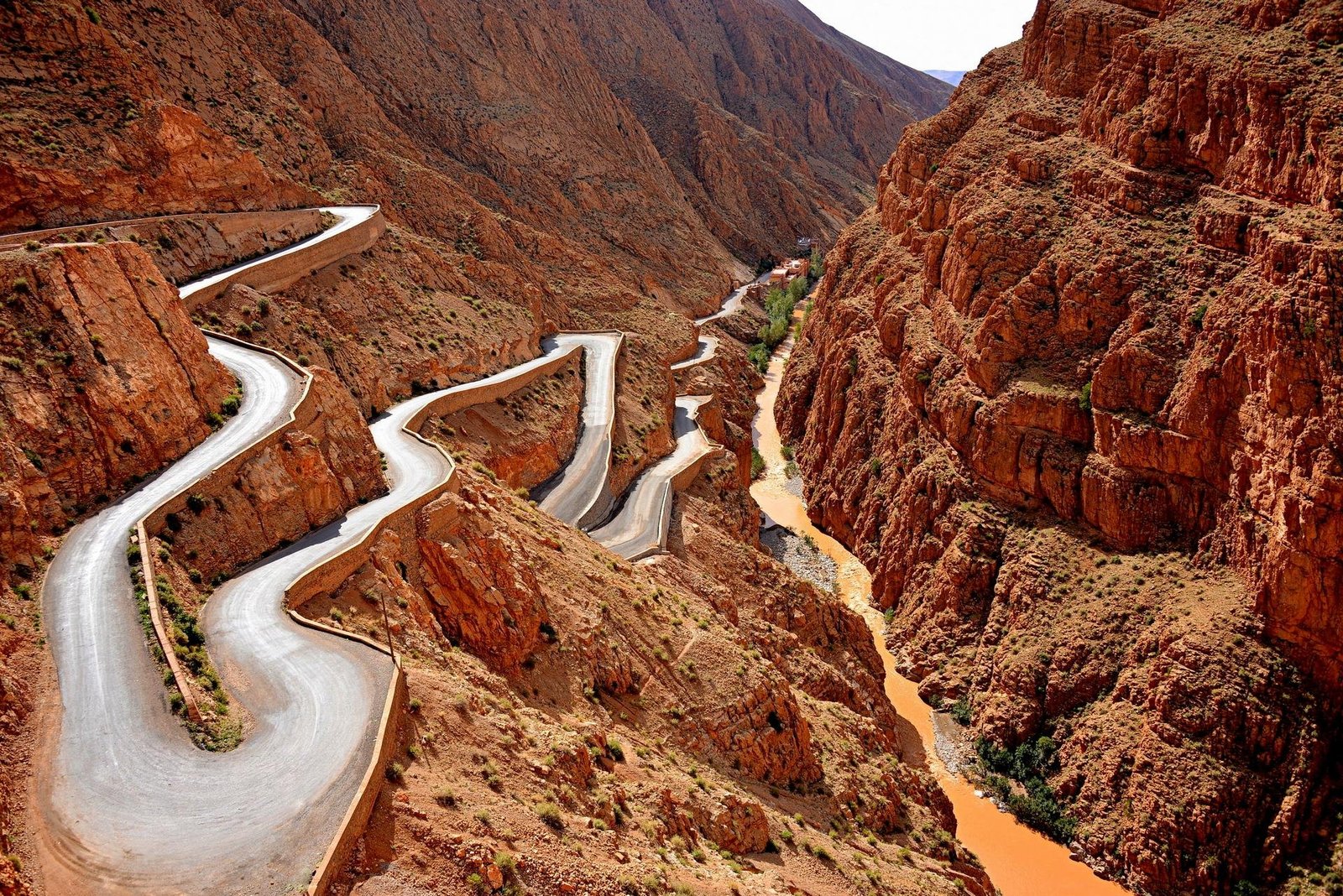 Dades Gorge and winding road
